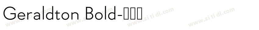 Geraldton Bold字体转换